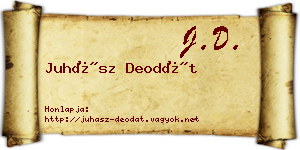 Juhász Deodát névjegykártya
